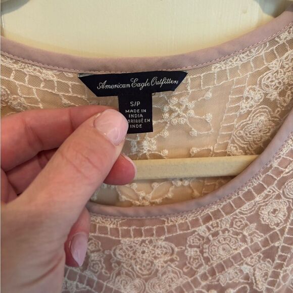 American Eagle Outfitters Pink Peplum Tank Top - Picture 3 of 4